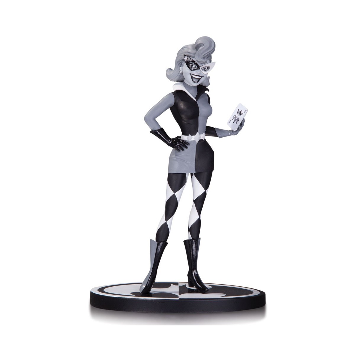 DC Direct Batman Black and White statue Harley Quinn
