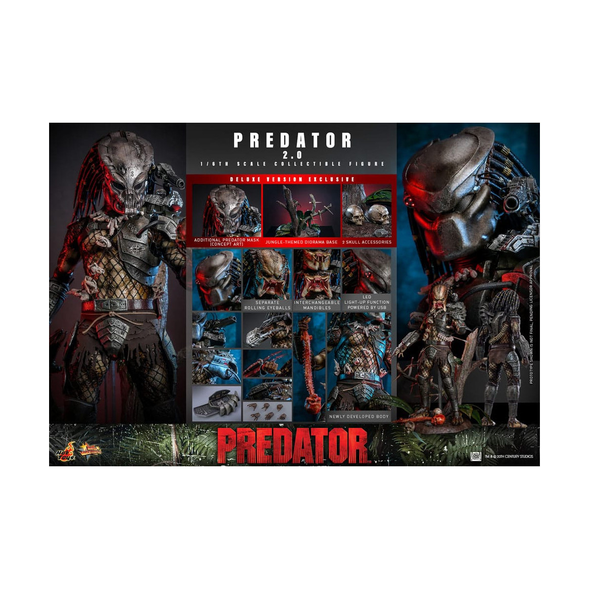 Hot Toys - Predator 2.0 Deluxe Version - Jungle Hunter