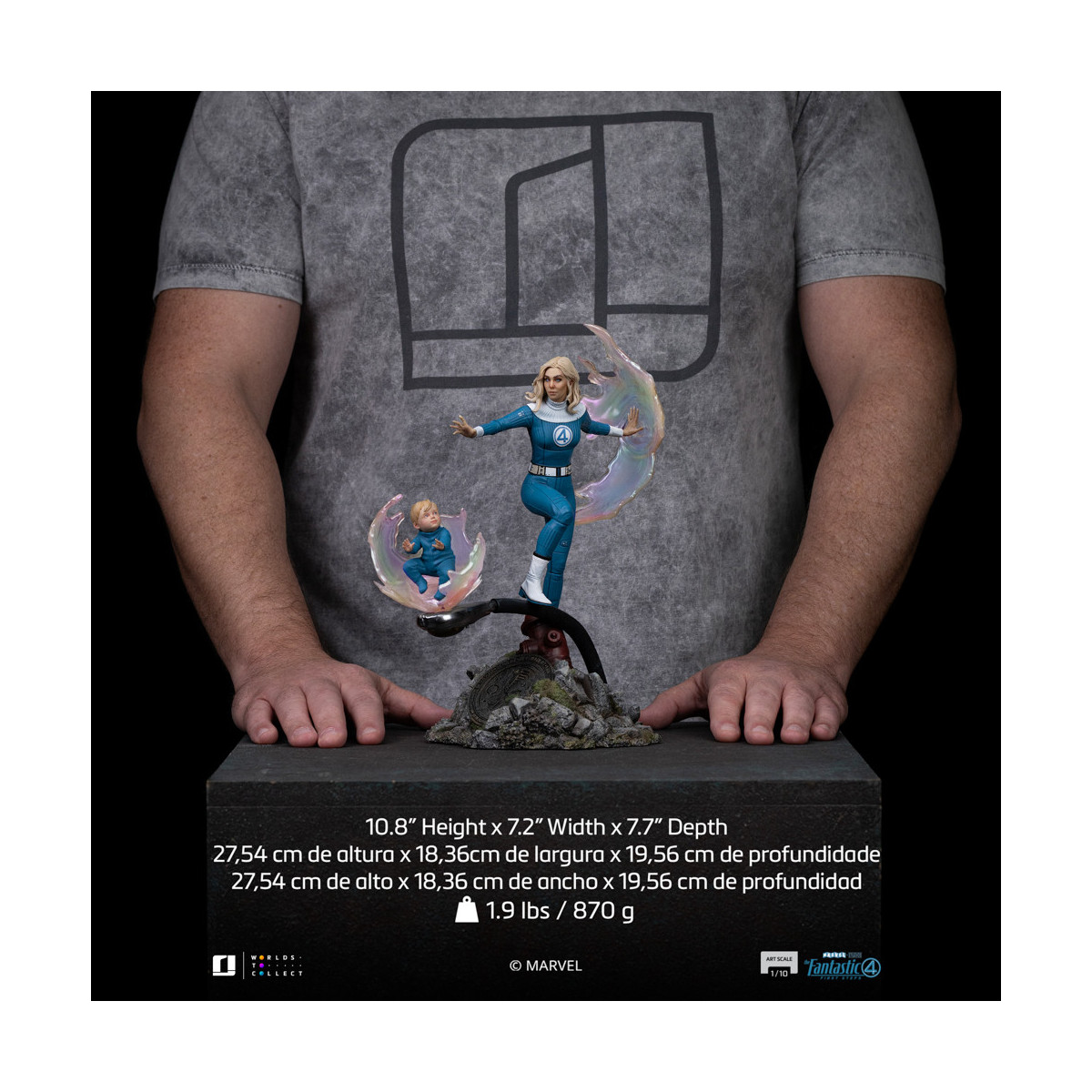 Iron Studios - Marvel Fantastic 4 - Invisible Woman Sue Storm Arts Scale 1/10