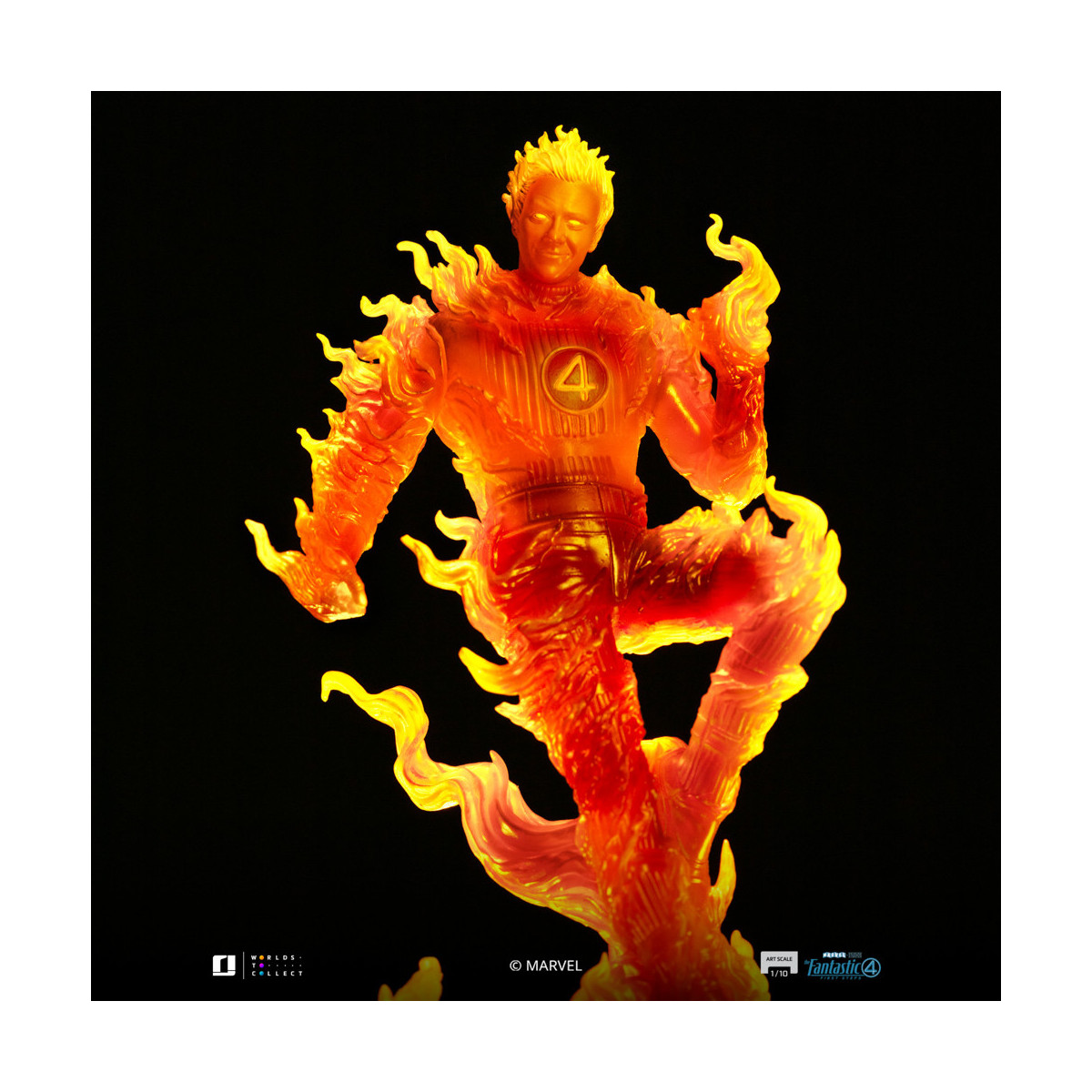 Iron Studios - Marvel Fantastic 4 - Human Torch Johnny Storm Scale Art Scale 1/10