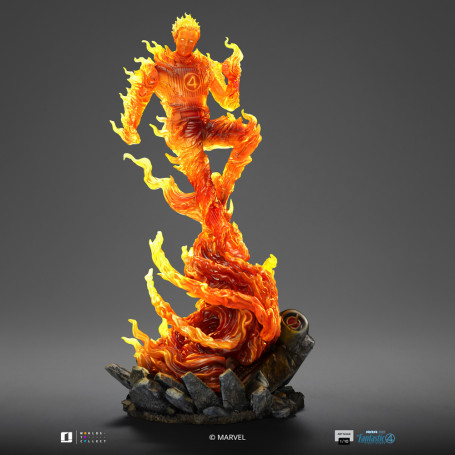 Iron Studios - Marvel Fantastic 4 - Human Torch Johnny Storm Scale Art Scale 1/10