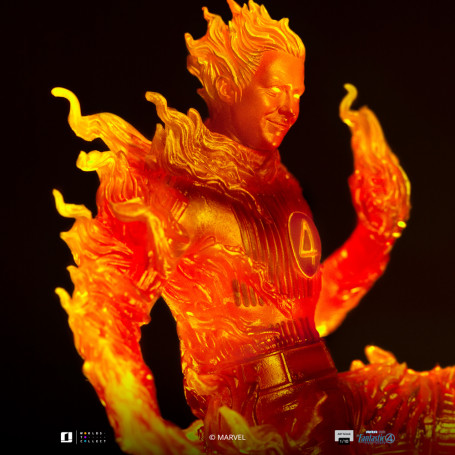 Iron Studios - Marvel Fantastic 4 - Human Torch Johnny Storm Scale Art Scale 1/10