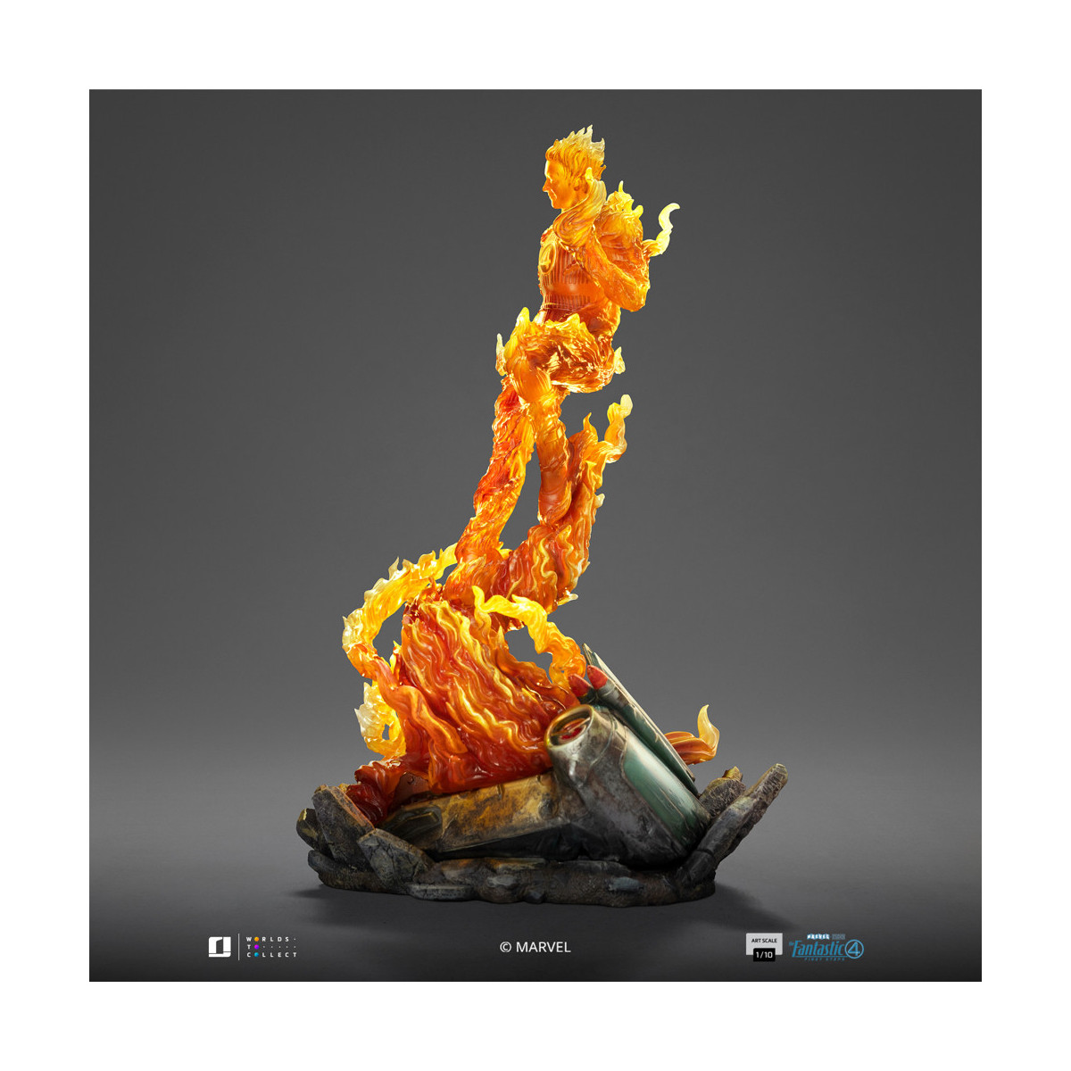 Iron Studios - Marvel Fantastic 4 - Human Torch Johnny Storm Scale Art Scale 1/10