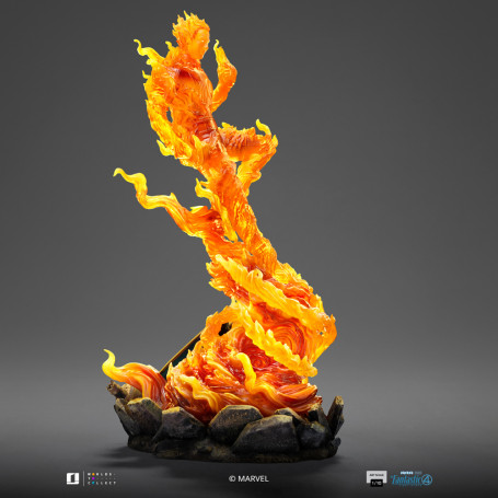 Iron Studios - Marvel Fantastic 4 - Human Torch Johnny Storm Scale Art Scale 1/10