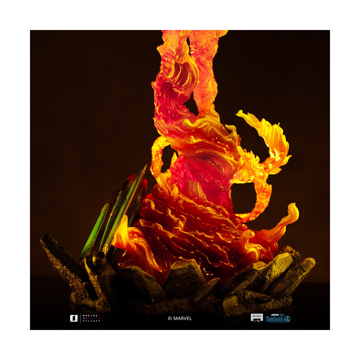 Iron Studios - Marvel Fantastic 4 - Human Torch Johnny Storm Scale Art Scale 1/10