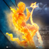 Iron Studios - Marvel Fantastic 4 - Human Torch Johnny Storm Scale Art Scale 1/10