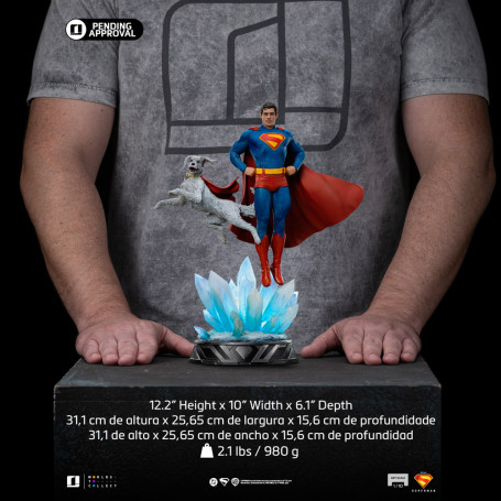 Iron Studios - DCU Superman - Superman & Krypto Art Scale Art Scale 1/10