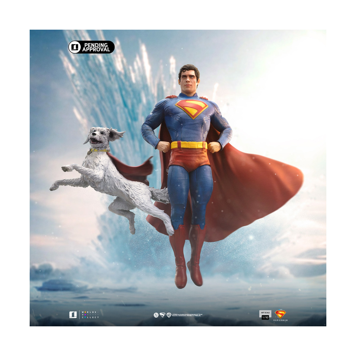 Iron Studios - DCU Superman - Superman & Krypto Art Scale Art Scale 1/10