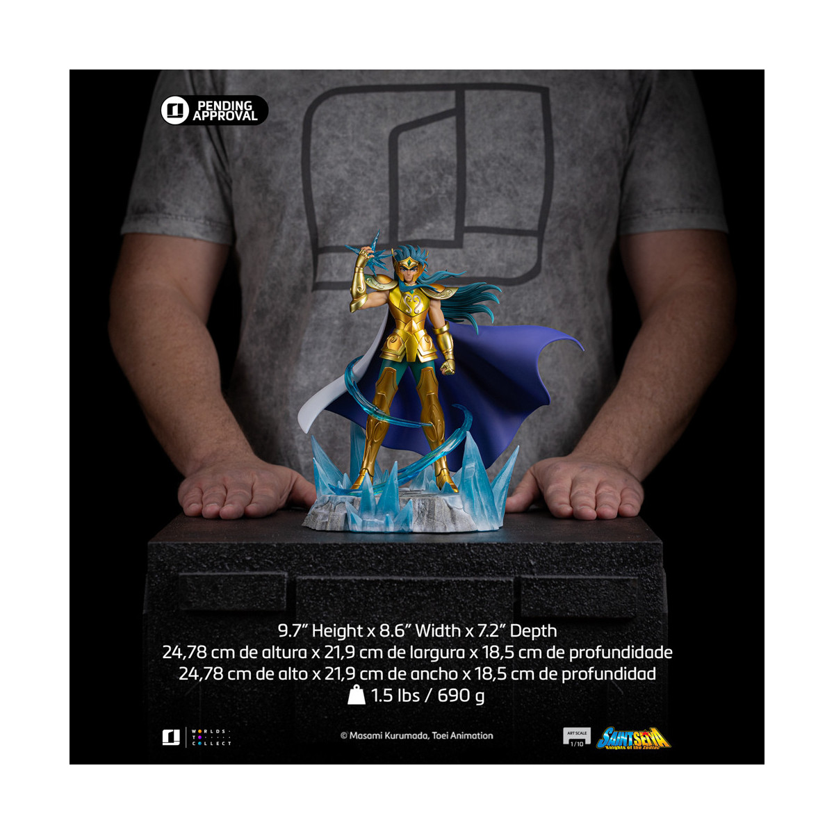 Iron Studios - Saint Seiya - Aquarius Camus Deluxe Art Scale 1/10 - Die Ritter des Zodiakus