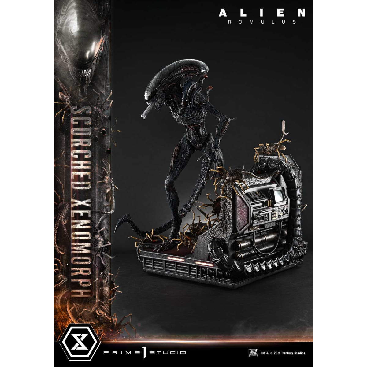 Prime 1 Studio - Scorched Xenomorph DX Bonus Version 1/3 - Alien: Romulus Museum Masterline XL