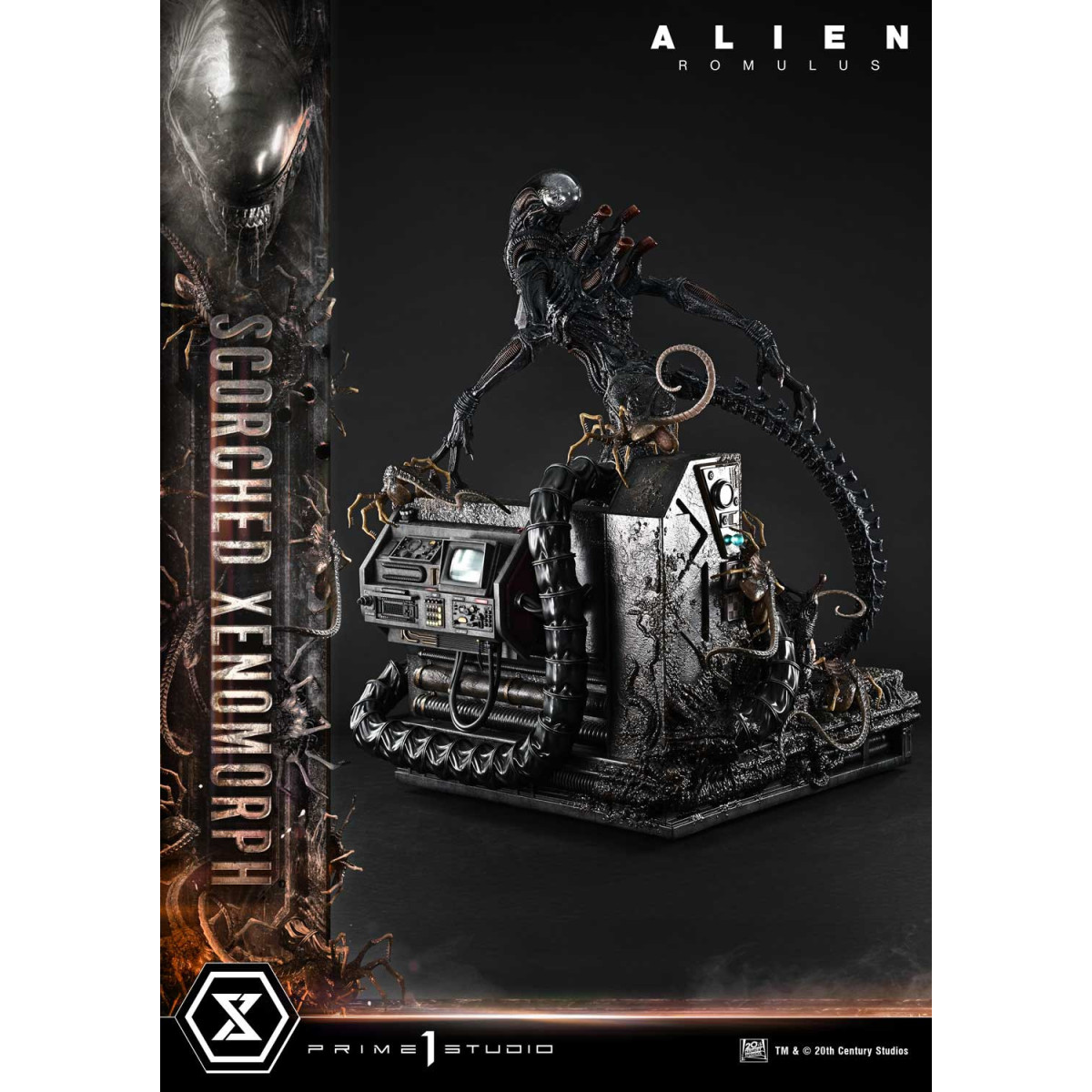 Prime 1 Studio - Scorched Xenomorph DX Bonus Version 1/3 - Alien: Romulus Museum Masterline XL