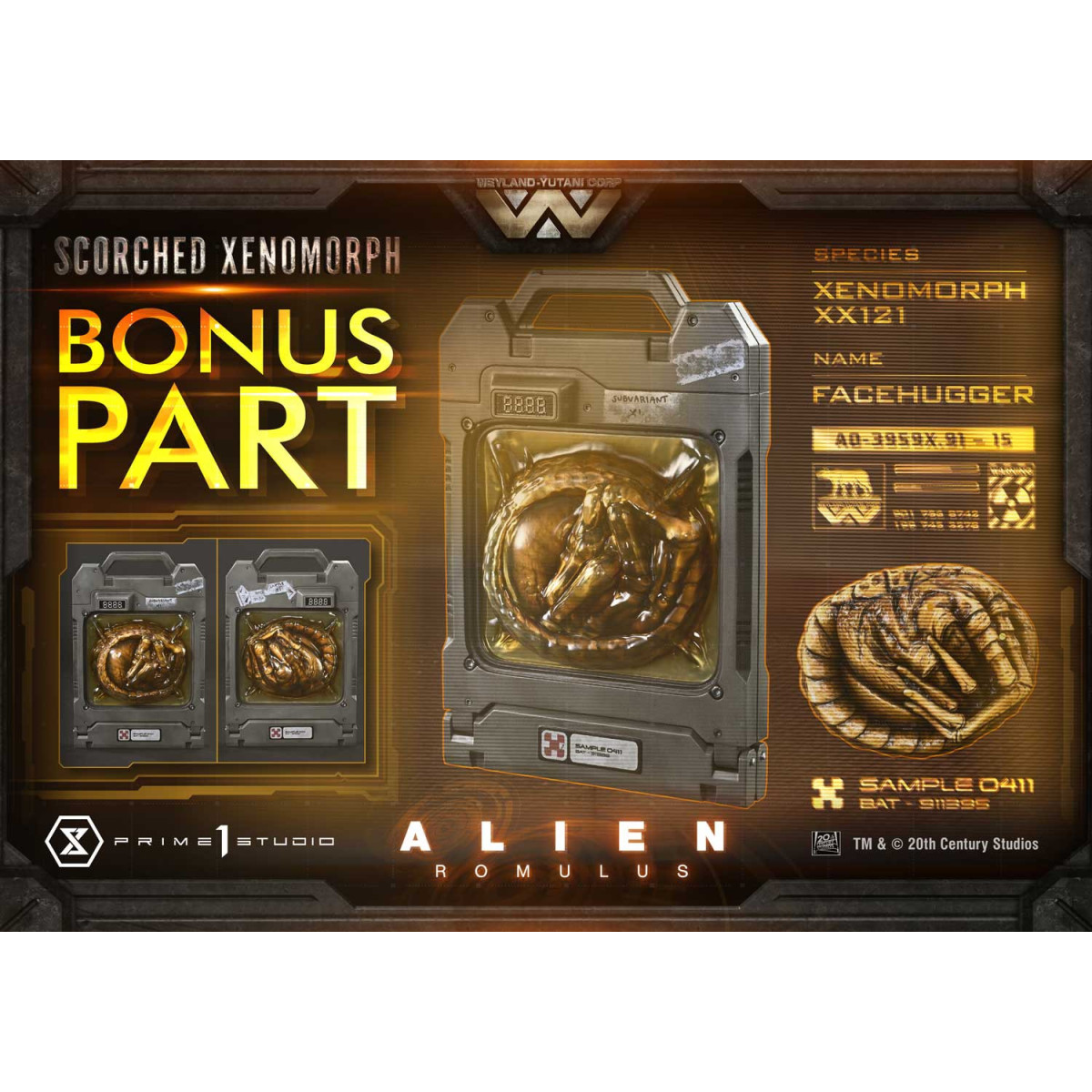 Prime 1 Studio - Scorched Xenomorph DX Bonus Version 1/3 - Alien: Romulus Museum Masterline XL