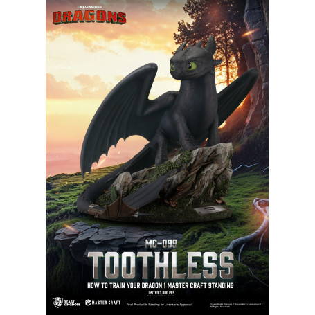 Beast Kingdom - How to Train your Dragon 1 - Mastercraft Standing Toothless - Ohnezahn