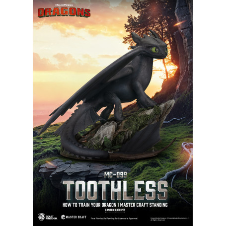 Beast Kingdom - How to Train your Dragon 1 - Mastercraft Standing Toothless - Ohnezahn