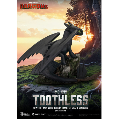 Beast Kingdom - How to Train your Dragon 1 - Mastercraft Standing Toothless - Ohnezahn