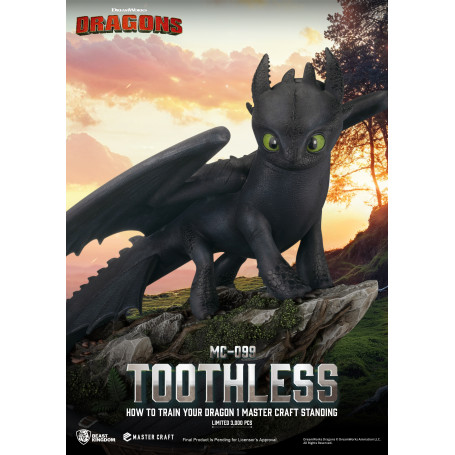 Beast Kingdom - How to Train your Dragon 1 - Mastercraft Standing Toothless - Ohnezahn