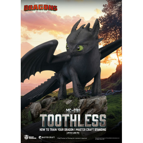 Beast Kingdom - How to Train your Dragon 1 - Mastercraft Standing Toothless - Ohnezahn