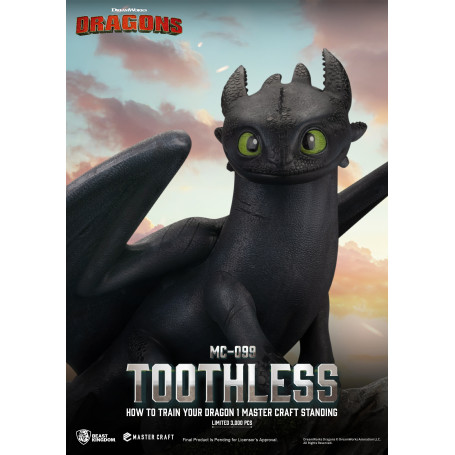 Beast Kingdom - How to Train your Dragon 1 - Mastercraft Standing Toothless - Ohnezahn
