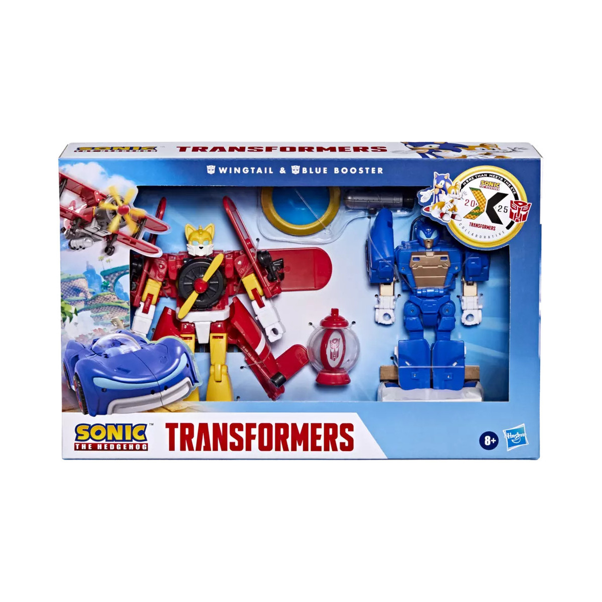 Hasbro - Transformers Collaborative Sonic the Hedgehog x Transformers - Wingtail und Blue Booster