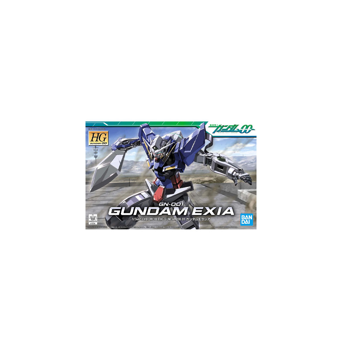 Bandai - Gunpla - 1/144 HG - GN-001 Gundam Exia - Mobile Suit Gundam 00