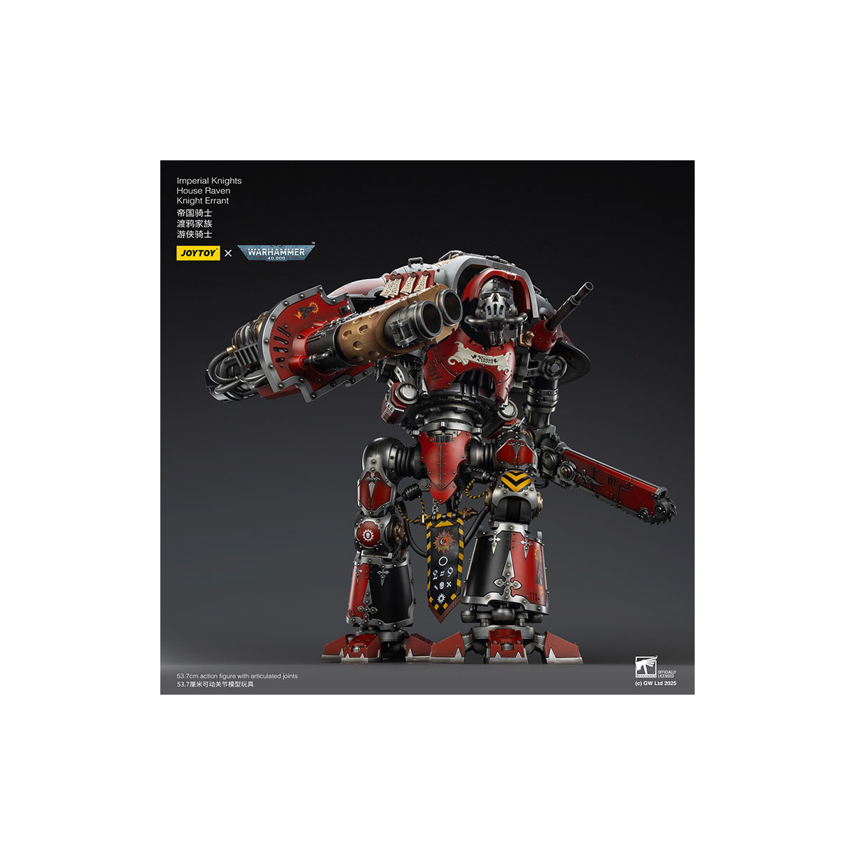 Joytoy - Imperial Knights - House Raven Knight Errant - Warhammer 40000