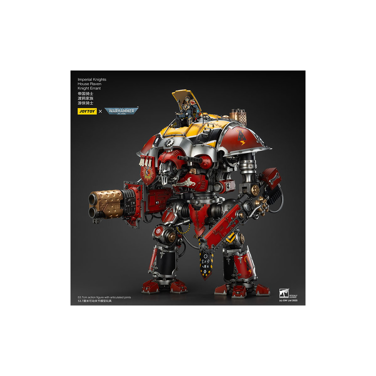 Joytoy - Imperial Knights - House Raven Knight Errant - Warhammer 40000