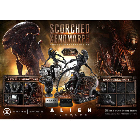 Prime 1 Studio - Scorched Xenomorph Deluxe Version 1/3 - Alien: Romulus Museum Masterline XL