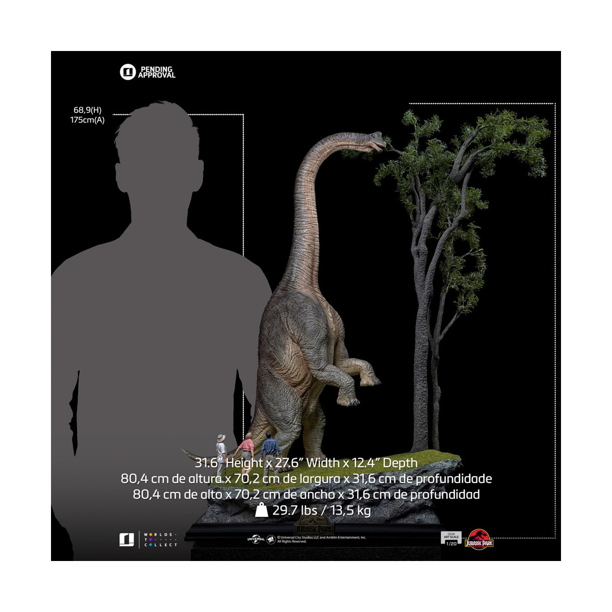 Iron Studios - Jurassic Park - Welcome to Jurassic Park Demi Art Scale 1/20 Special Edition