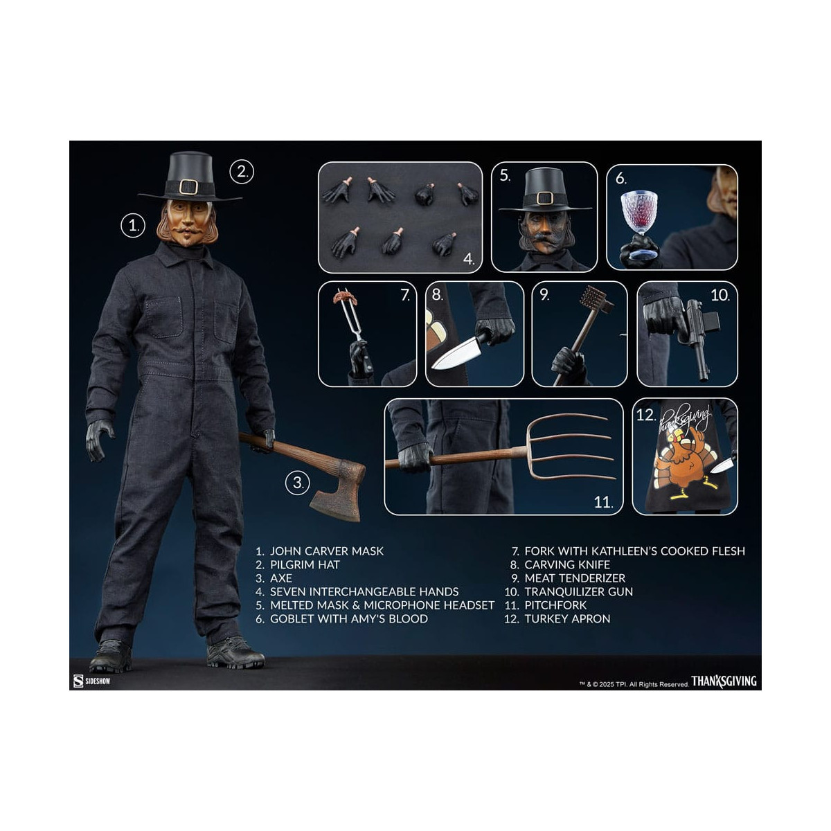 Sideshow - John Carver 1/6 - Thanksgiving (2023)
