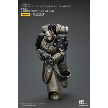 Joytoy - Warhammer - Iron Warriors MKVI Tactical Sergeant with Power Sword and Plasma Pistol