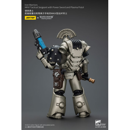 Joytoy - Warhammer - Iron Warriors MKVI Tactical Sergeant with Power Sword and Plasma Pistol