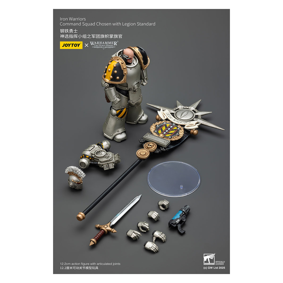 Joytoy - Warhammer - Iron Warriors Command Squad Chosen with Legion Standard