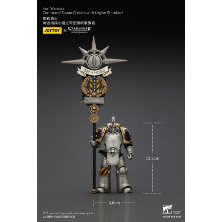 Joytoy - Warhammer - Iron Warriors Command Squad Chosen with Legion Standard