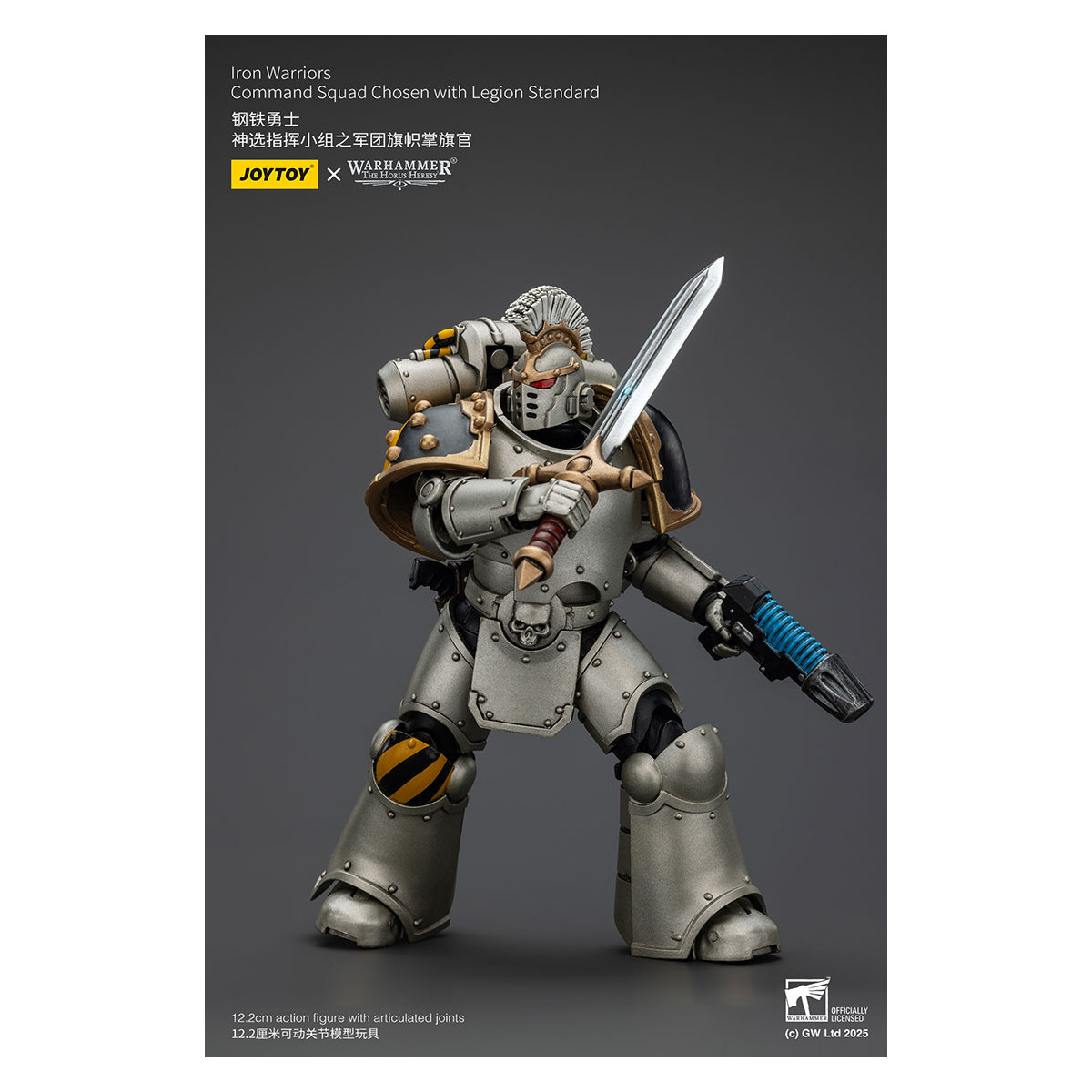 Joytoy - Warhammer - Iron Warriors Command Squad Chosen with Legion Standard