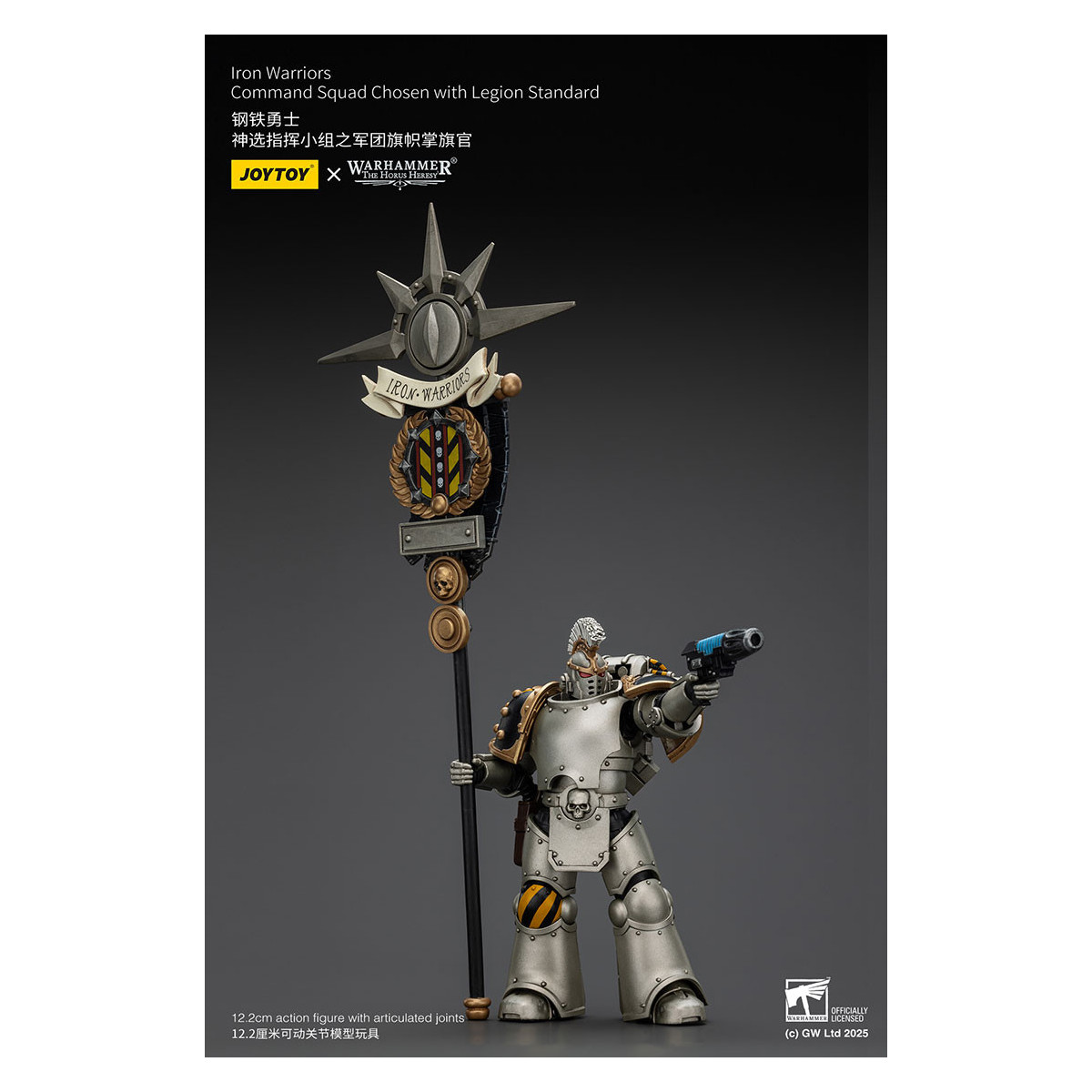Joytoy - Warhammer - Iron Warriors Command Squad Chosen with Legion Standard