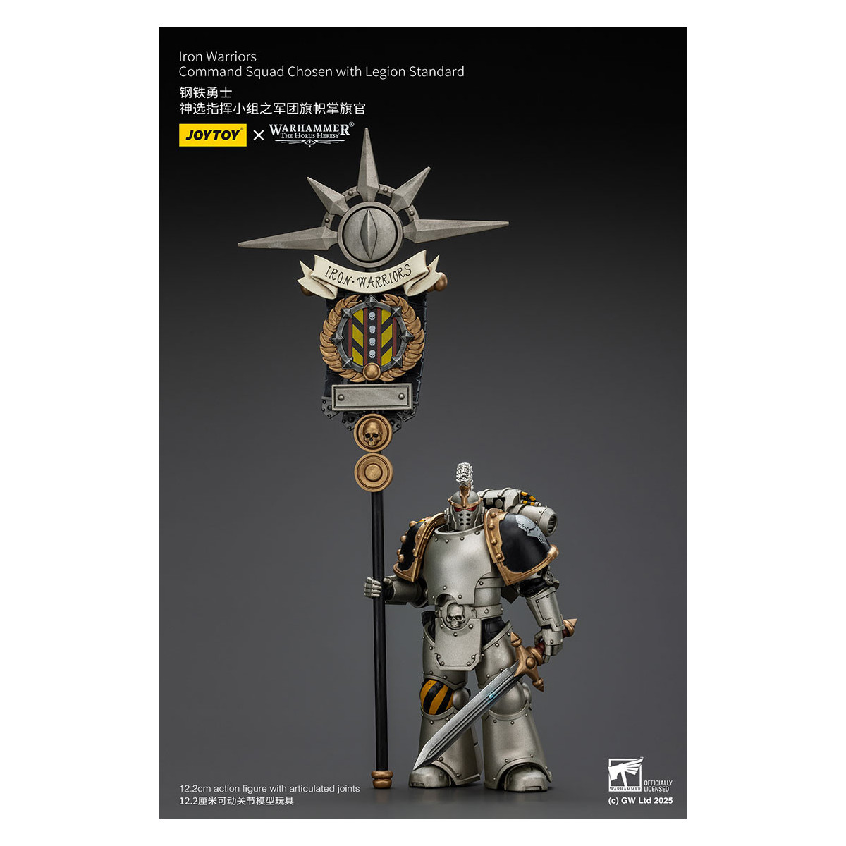 Joytoy - Warhammer - Iron Warriors Command Squad Chosen with Legion Standard