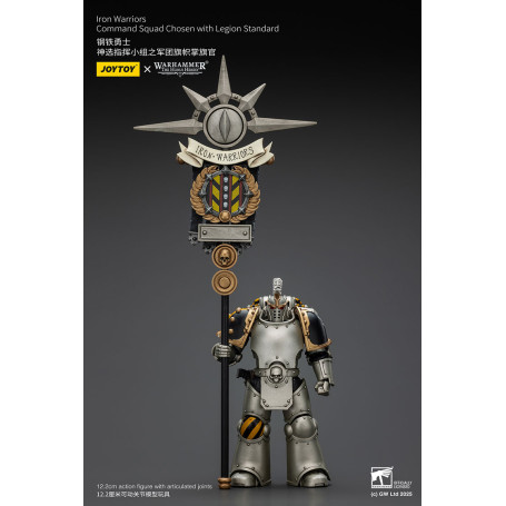 Joytoy - Warhammer - Iron Warriors Command Squad Chosen with Legion Standard
