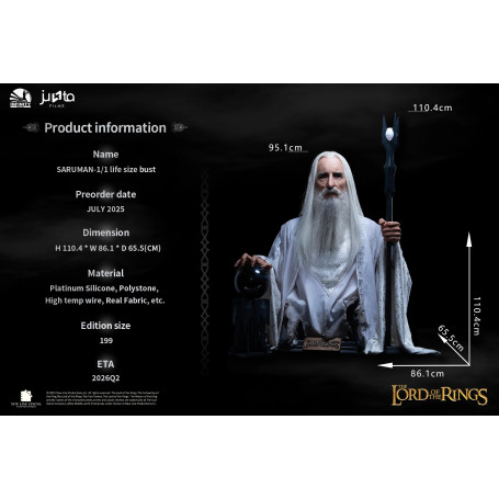 INFINITY STUDIO - SARUMAN - Büste 1/1 Lord of the Rings - Saruman