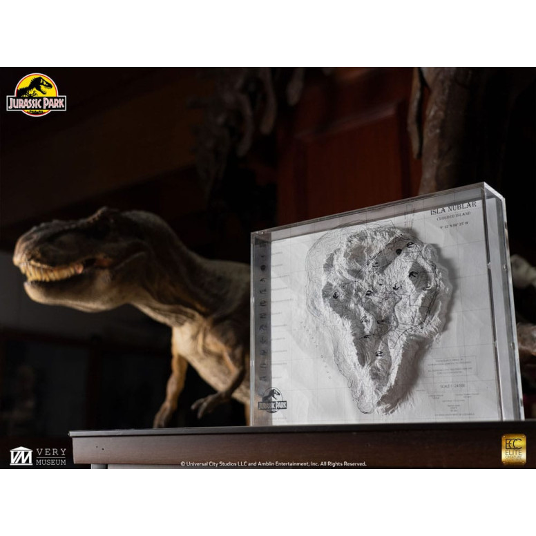 ECC Elite Creature Collectibles - Jurassic Park Topographische Karte Isla Nublar