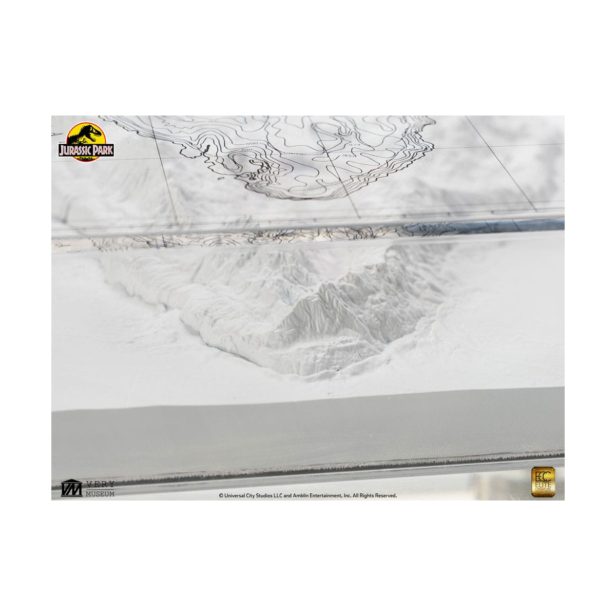 ECC Elite Creature Collectibles - Jurassic Park Topographische Karte Isla Nublar