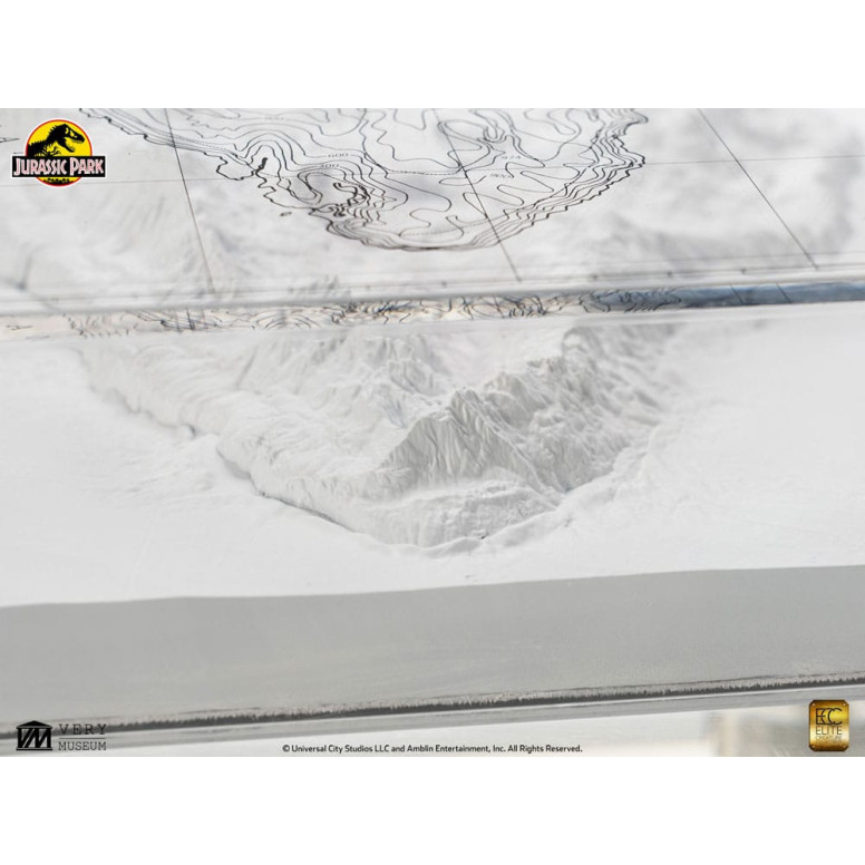 ECC Elite Creature Collectibles - Jurassic Park Topographische Karte Isla Nublar