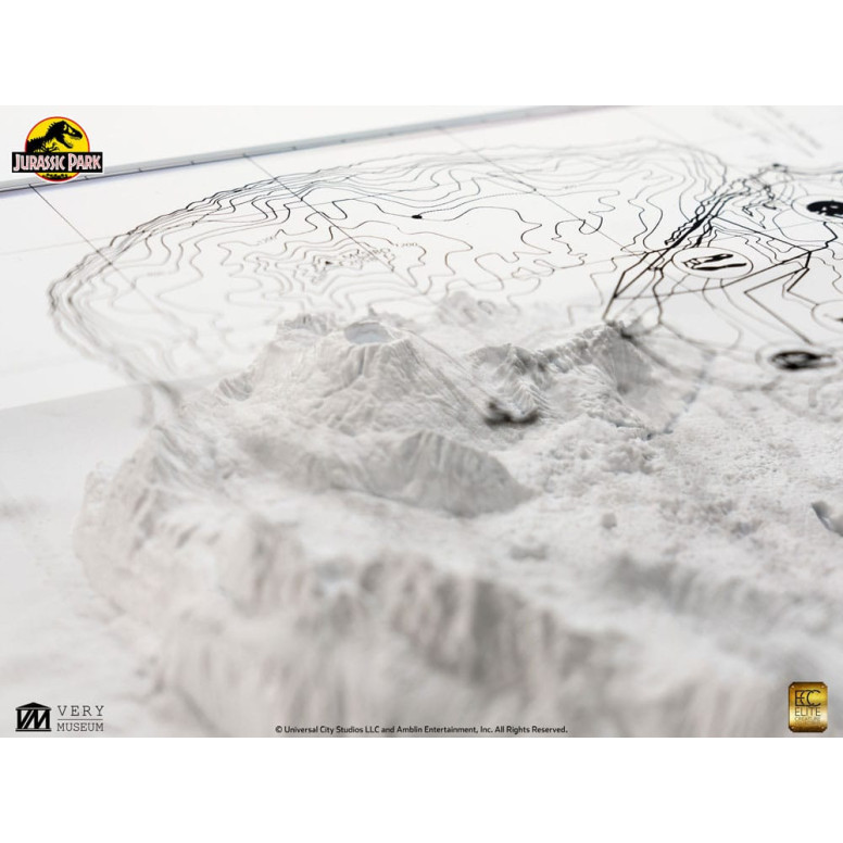 ECC Elite Creature Collectibles - Jurassic Park Topographische Karte Isla Nublar