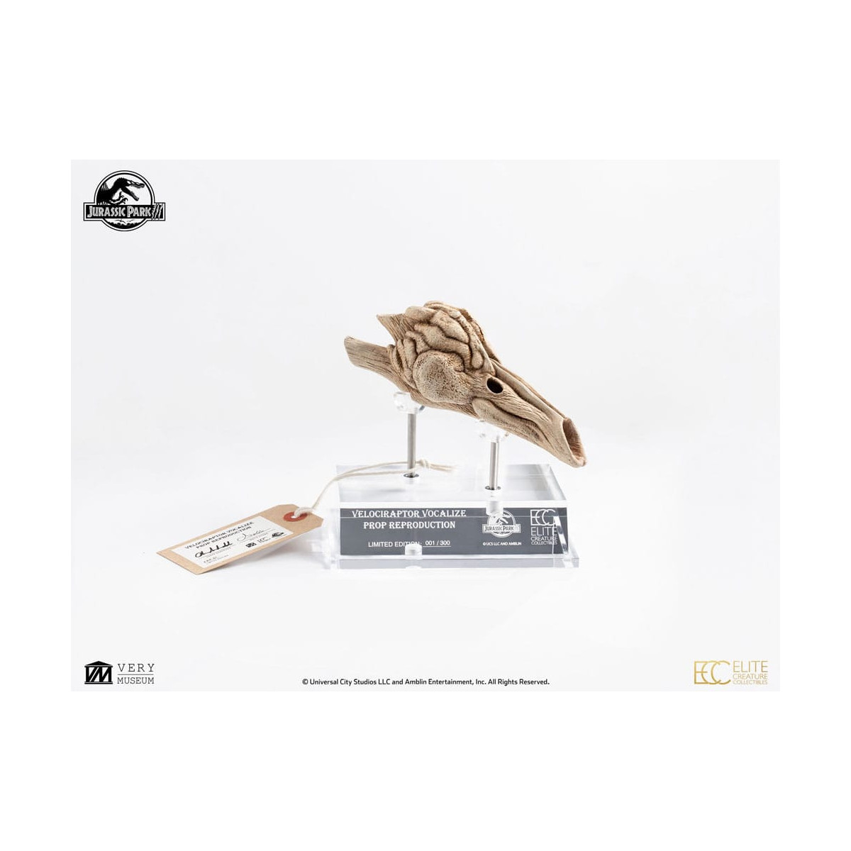 ECC Elite Creature Collectibles - Jurassic Park 3 Velociraptor Resonanzkammer 1/1