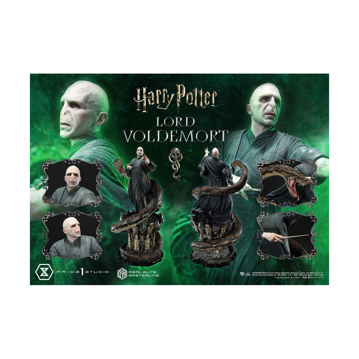 Prime 1 Studio - Harry Potter Statuette Real Elite Masterline Serie 1/4 Lord Voldemort Bonus Version
