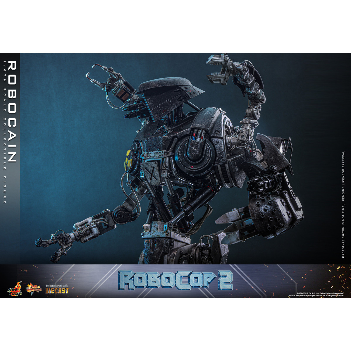 Hot Toys - Robocop 2 - RoboCain Movie Masterpiece Actionfigur 1/6