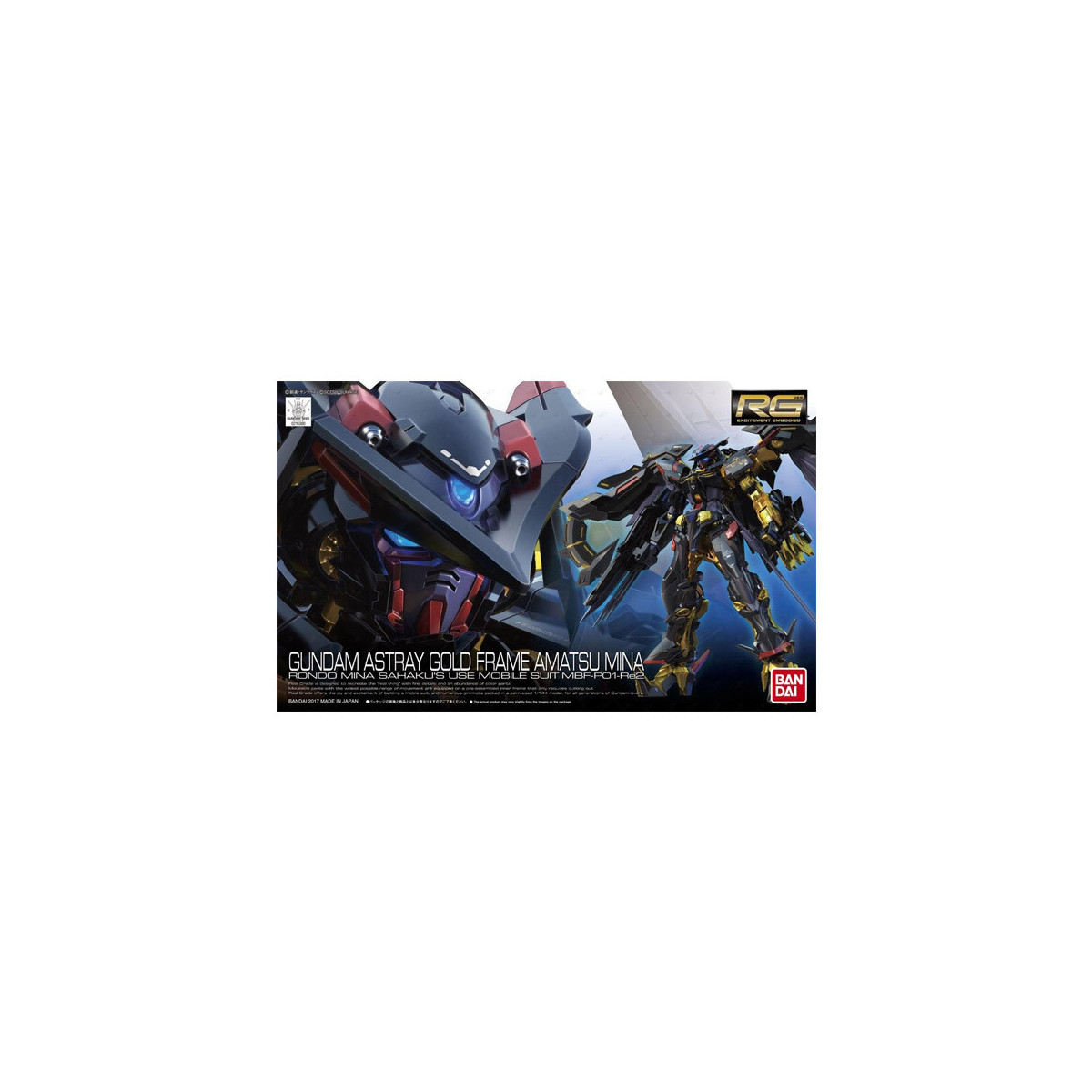 Bandai - Gunpla - Gundam 1/144 RG - MBF-P01-Re2AMATU Gundam Astray Goldframe Amatsu Mina - Mobile Suit Gundam Seed Astray