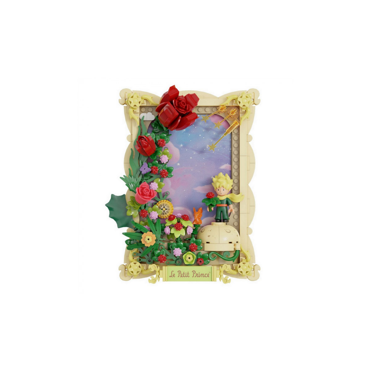Pantasy - Le Petit Prince - Le Petit Prince Die Rose 3D Portrait (set a construire)