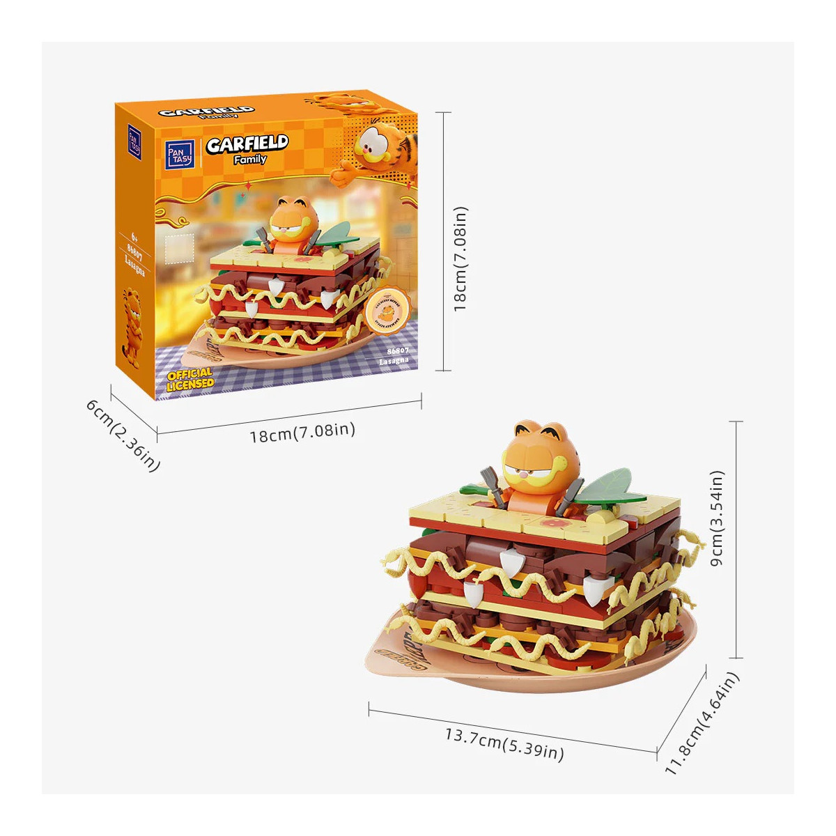 Pantasy - Garfield-Foodie-Serie - Garfield-Lasagne (ein Konstrukt setzen)