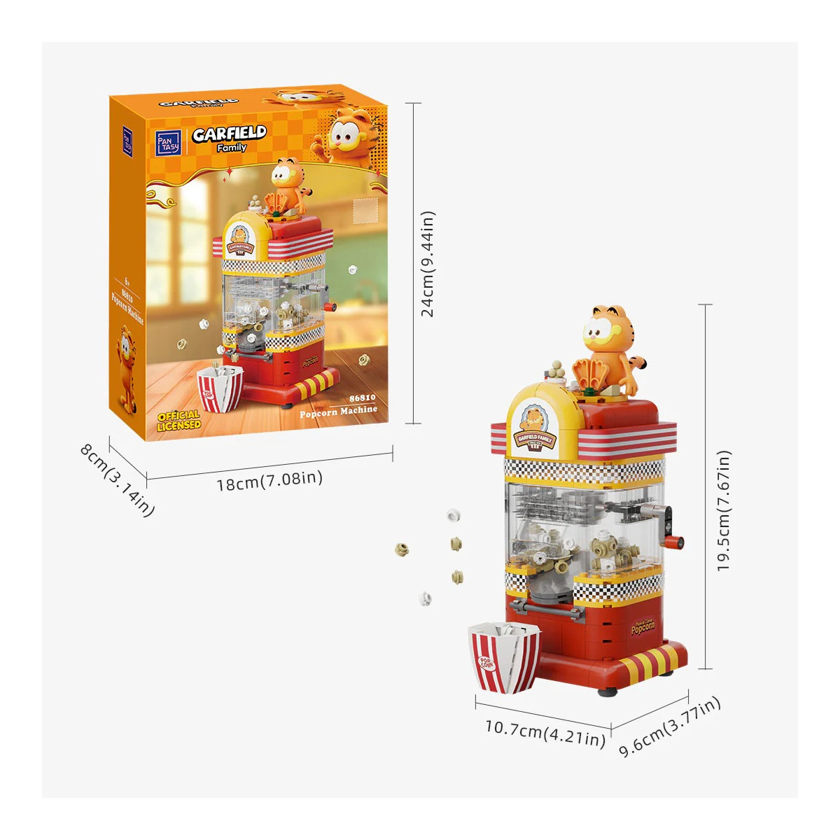 Pantasy - Garfield Fantastische Maschinen Serie - Garfield Popcornmaschine (set a construire)