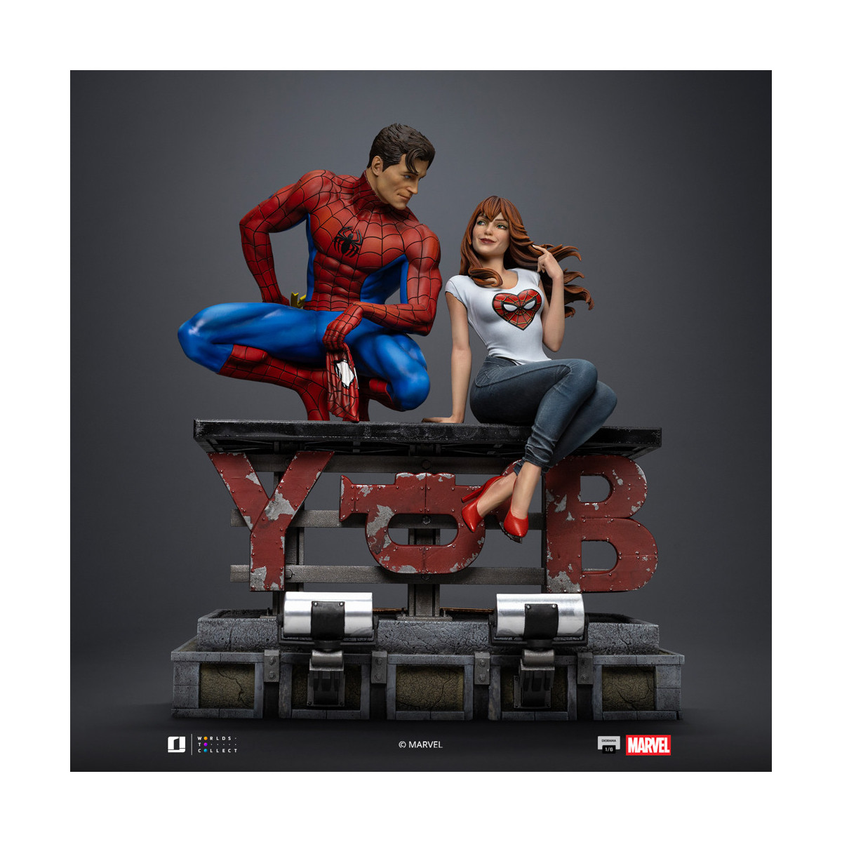 Iron Studios Marvel Comics - Spider-Man und MJ Diorama 1/6